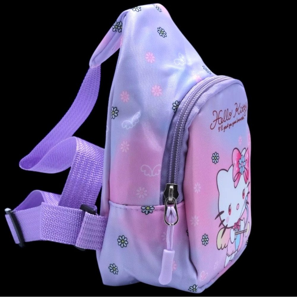 Hello Kitty Pink and Purple Kids or toddlers Backpack - Picture 2 of 5